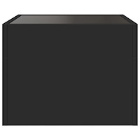 vidaXL Sängbord med Infinity LEDs svart 40x40x30 cm
