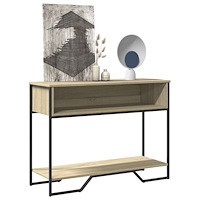 vidaXL Avlastningsbord sonoma ek 100x35x74,5 cm konstruerat trä