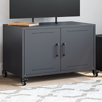 vidaXL Tv-bänk antracit 68x39x43,5 cm kallvalsat stål