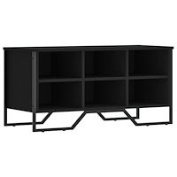 vidaXL Skoskåp svart 90x38x45,5 cm konstruerat trä