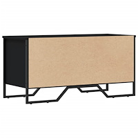 vidaXL Skoskåp svart 90x38x45,5 cm konstruerat trä