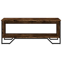 vidaXL Soffbord rökfärgad ek 100x51x40 cm konstruerat trä