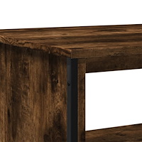 vidaXL Soffbord rökfärgad ek 100x51x40 cm konstruerat trä