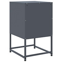 vidaXL Sängbord 2 st antracit 36x39x60,5 cm stål