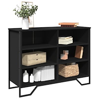 vidaXL Skänk svart 101x35,5x74,5 cm konstruerat trä