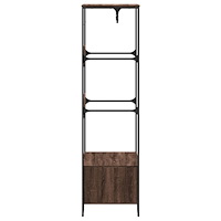 vidaXL Garderob brun ek 90x50x180 cm konstruerat trä