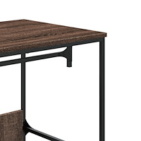 vidaXL Garderob brun ek 90x50x180 cm konstruerat trä