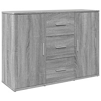 vidaXL Skänk grå sonoma 90,5x29,5x65 cm konstruerat trä