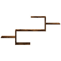 vidaXL Vägghylla rökfärgad ek 104x15x49 cm konstruerat trä