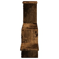 vidaXL Vägghylla rökfärgad ek 104x15x49 cm konstruerat trä