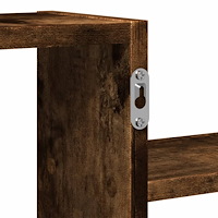 vidaXL Vägghylla rökfärgad ek 104x15x49 cm konstruerat trä