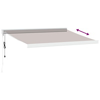 vidaXL Markis automatiskt infällbar brun 300x250 cm