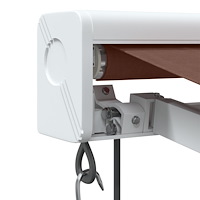 vidaXL Markis automatiskt infällbar brun 300x250 cm