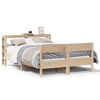 vidaXL Sängram utan madrass 140x200 cm massiv furu
