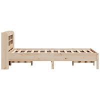 vidaXL Sängram utan madrass 75x190 cm massiv furu