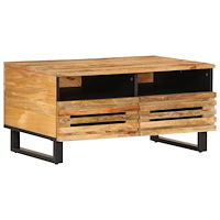 vidaXL Soffbord 80x55x40 cm massivt grovt mangoträ