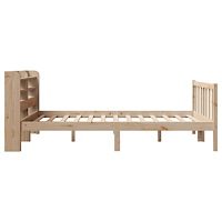 vidaXL Sängram utan madrass 150x200 cm massiv furu