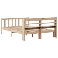 vidaXL Sängram utan madrass 150x200 cm massiv furu
