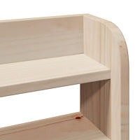 vidaXL Sängram utan madrass 150x200 cm massiv furu