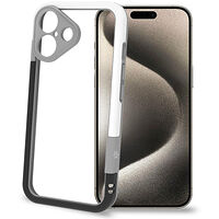 Celly Bumper iPhone 16 Svart/Vit