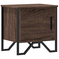 vidaXL Sängbord brun ek 40x30x40 cm konstruerat trä
