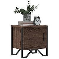 vidaXL Sängbord brun ek 40x30x40 cm konstruerat trä