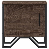 vidaXL Sängbord brun ek 40x30x40 cm konstruerat trä