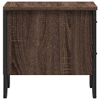 vidaXL Sängbord brun ek 40x30x40 cm konstruerat trä