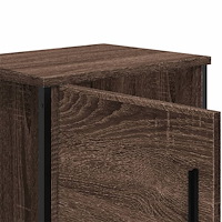 vidaXL Sängbord brun ek 40x30x40 cm konstruerat trä