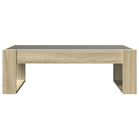 vidaXL Soffbord med Infinity LEDs sonoma-ek 90x53x30 cm