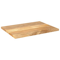 vidaXL Bordsskiva 80x60x2,5 cm rektangulär massivt mango-trä