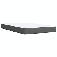 vidaXL Ramsäng med madrass mörkgrå 120x200 cm tyg