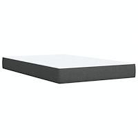 vidaXL Ramsäng med madrass mörkgrå 120x200 cm tyg