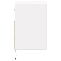 vidaXL Väggmonterad tv-bänk LED 2 st vit 41x31x45 cm