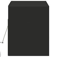 vidaXL Väggmonterad tv-bänk LED svart 100x31x35 cm