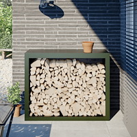 vidaXL Vedställ grön 100x40x80 cm stål