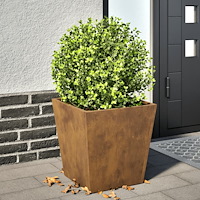 vidaXL Planteringskärl för trädgård 40x40x40 cm väderbeständigt stål
