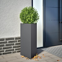 vidaXL Odlingslåda antracit triangulär 40x34,5x70 cm stål