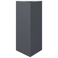 vidaXL Odlingslåda antracit triangulär 40x34,5x70 cm stål