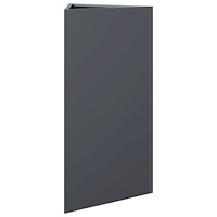 vidaXL Odlingslåda antracit triangulär 40x34,5x70 cm stål