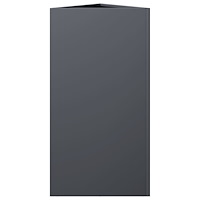vidaXL Odlingslåda antracit triangulär 40x34,5x70 cm stål