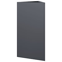 vidaXL Odlingslåda antracit triangulär 40x34,5x70 cm stål