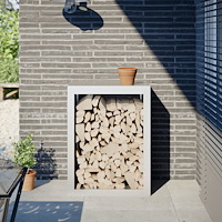 vidaXL Vedställ vit 60x40x80 cm stål