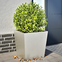vidaXL Trädgårdskrukor 2 st 50x50x50 cm rostfritt stål