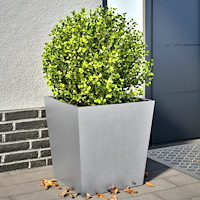 vidaXL Trädgårdskrukor 2 st 50x50x50 cm galvaniserat stål
