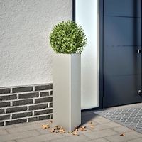 vidaXL Odlingslåda triangulär 30x26x75 cm rostfritt stål