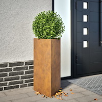 vidaXL Odlingslådor 2 st triangulär 40x40x75 cm väderbeständigt stål