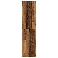vidaXL Garderob åldrat trä 30x50x200 cm konstruerat trä