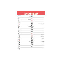 Carousel Calendars Red & Black Large Engagement Planner A3 Calendar 2025 (häftad, eng)