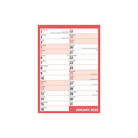 Carousel Calendars Red & Black Monthly Engagement Portrait A4 Calendar 2025 (häftad, eng)